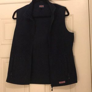 Vineyard Vines Navy Blue Fleece Vest